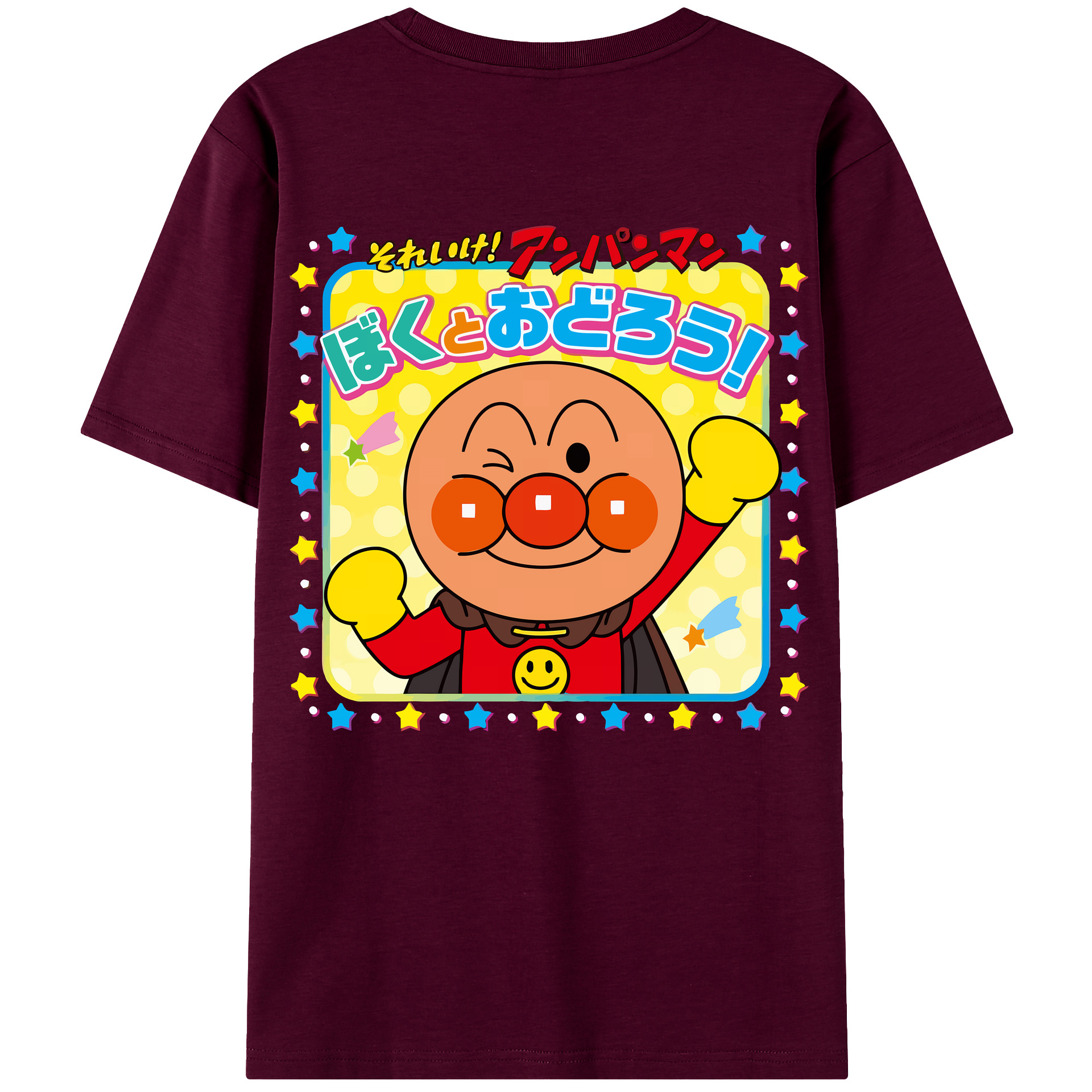（画像用） アンパンマン Anpanman レディース半袖Tシャツ(バックプリント)